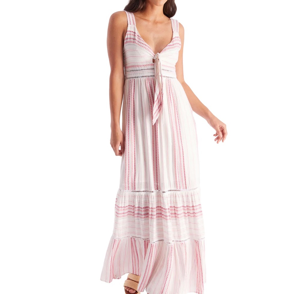 Allison NWT Bella Maxi dress Pink Stripe size XS